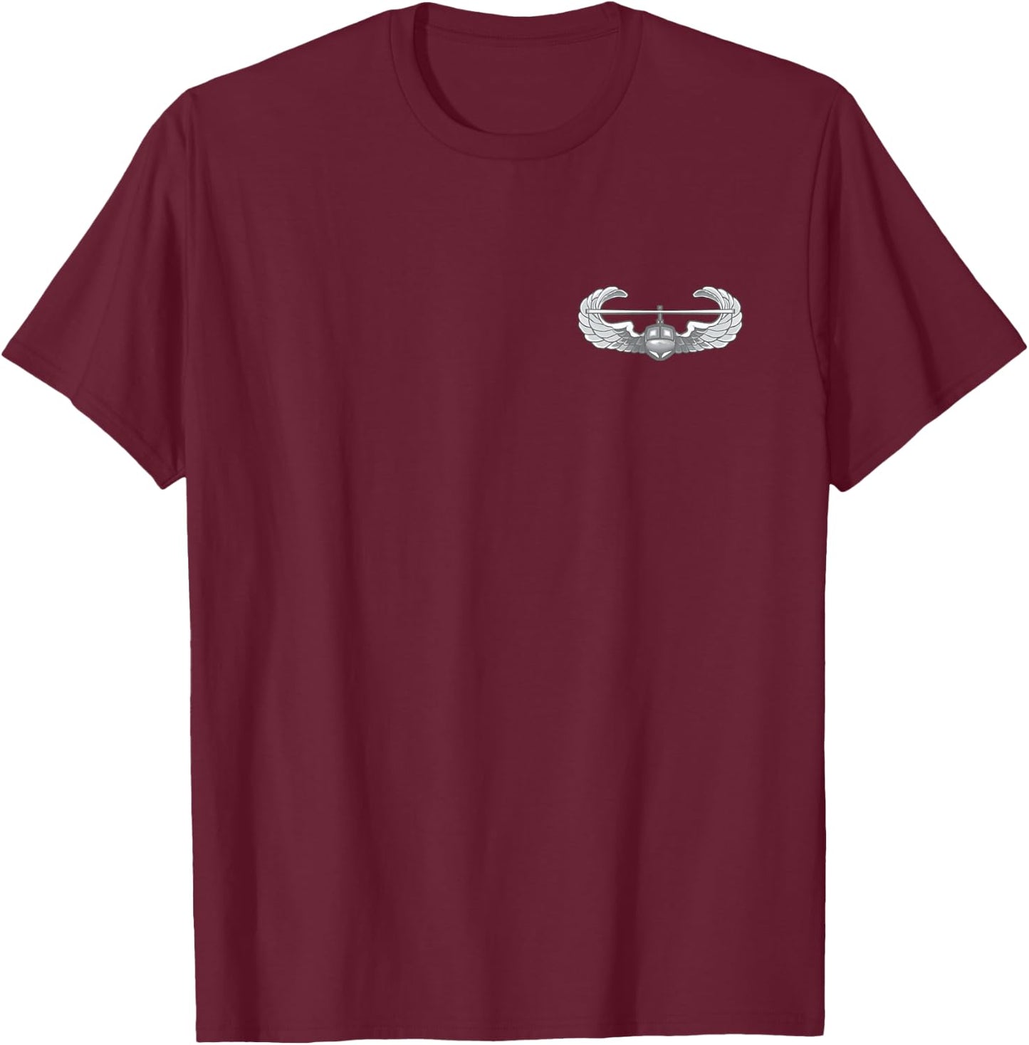 AIR Assault Badge US Army Helicopter Wings T-Shirt - T-Shirt | Maroon