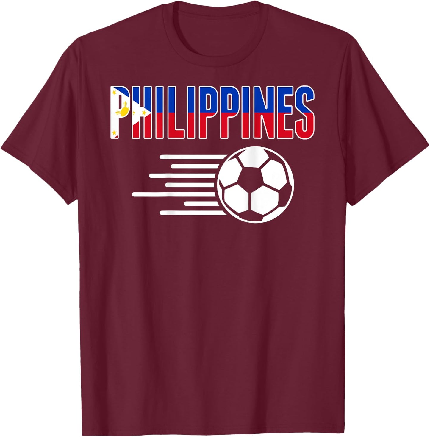 Philippines Fußball-Liebhaber-Trikot – Philippinische Fußball-Fans T-Shirt - T-Shirt | Maroon
