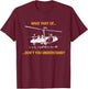 Gyrocopter Aerodynamics - Lift Equation Funny T-Shirt - T-Shirt | Maroon