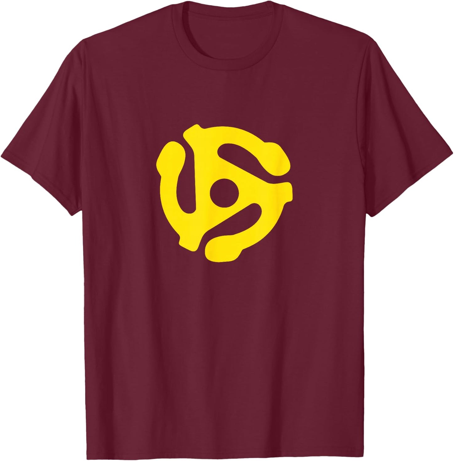 45 Vinyl Record Insert T-Shirt - T-Shirt | Maroon