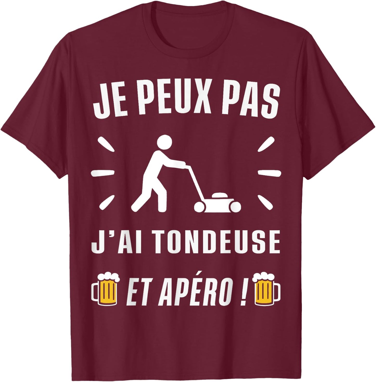 Je peux pas j'ai Tondeuse T-Shirt - T-Shirt | Maroon