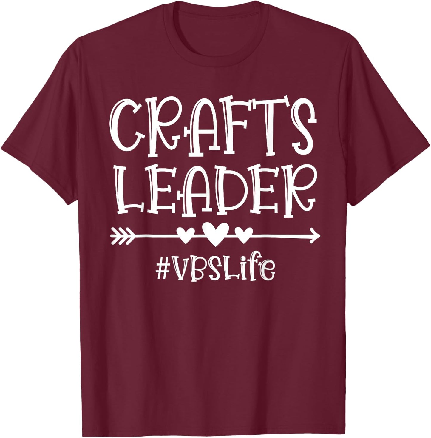 Crafts Leader VBS Squad A Bible School Sunday Group Matching T-Shirt - T-Shirt | Maroon