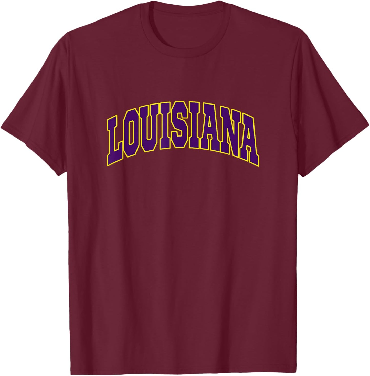 Louisiana - Throwback Design - Classic T-Shirt - T-Shirt | Maroon