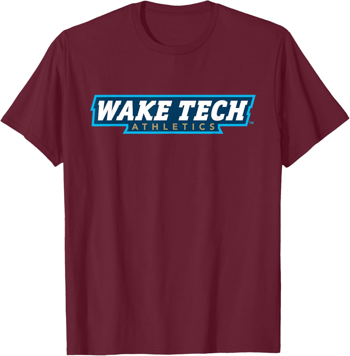 Wake Tech Eagles Type Logo Wake Tech Community College T-Shirt - T-Shirt | Maroon