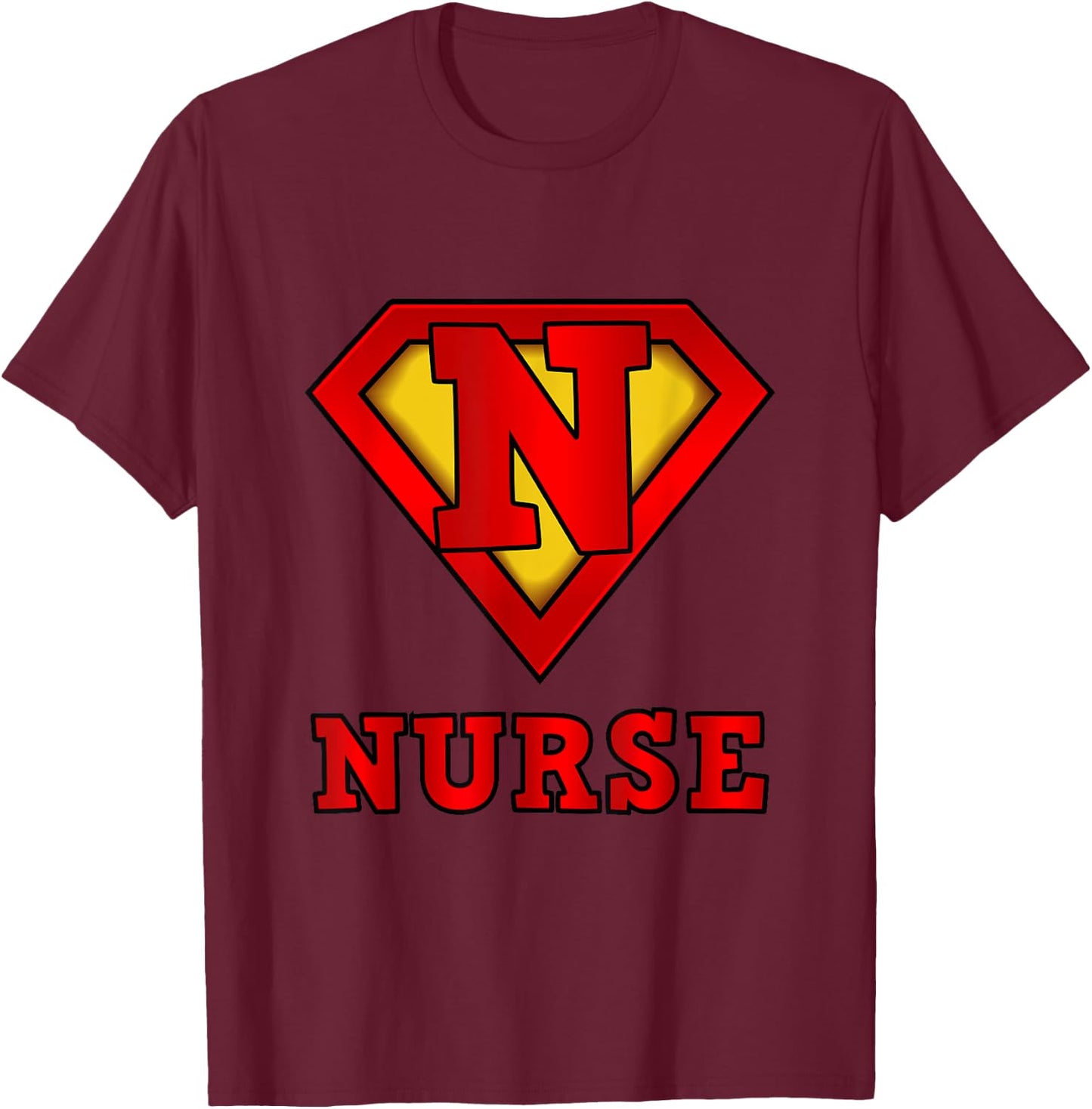 Super Nurse Superhero Great Gift Nurses T-Shirt - T-Shirt | Maroon