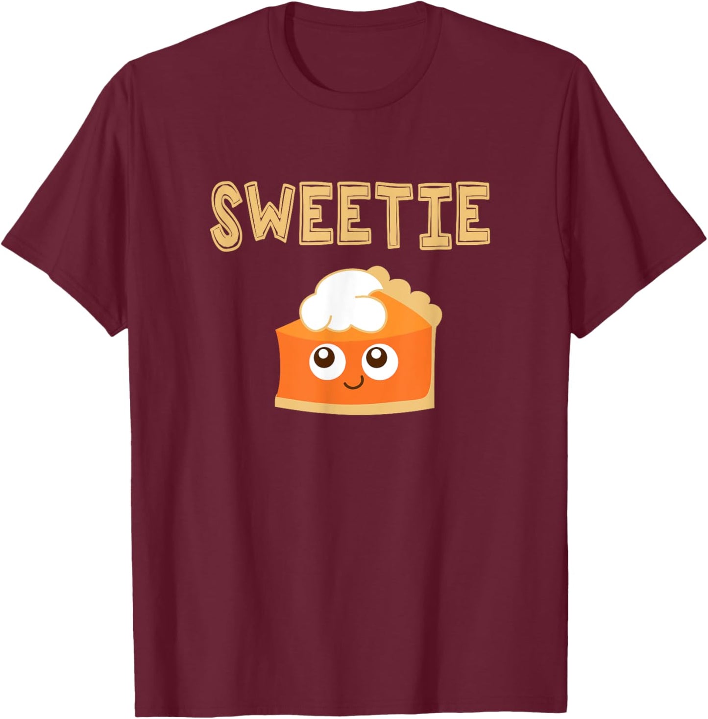 Thanksgiving Sweetie Pie Girls T-Shirt - T-Shirt | Maroon