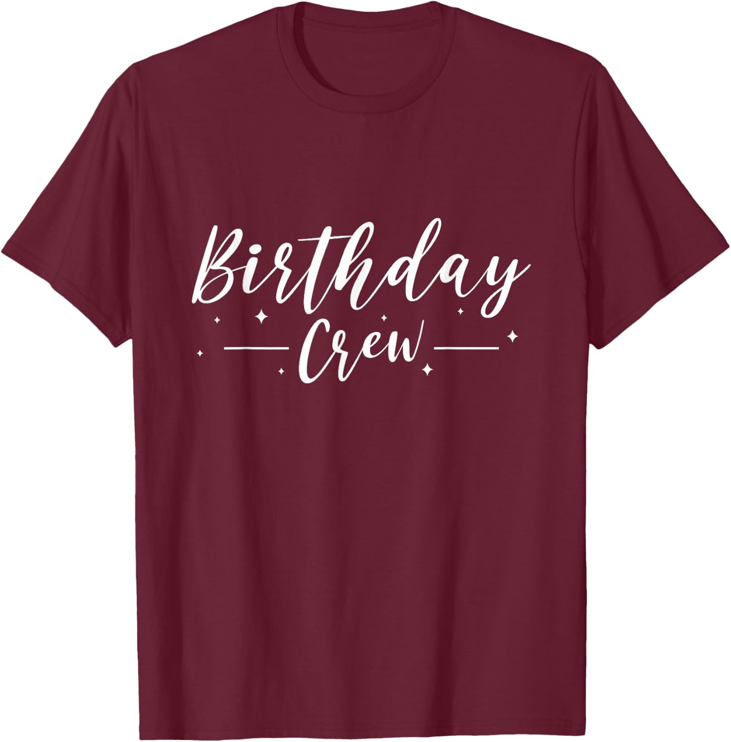 Birthday party with crew motif , black T-Shirt - T-Shirt | Maroon