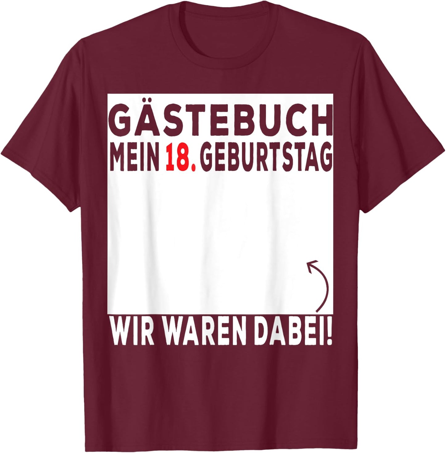 18th Birthday, 18 geburtstag männer, 18 geburtstag frauen T-Shirt - T-Shirt | Maroon