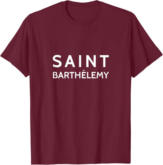 Saint-Barthlemy Karibikinsel St. Barths St. Barts T-Shirt - T-Shirt | Maroon