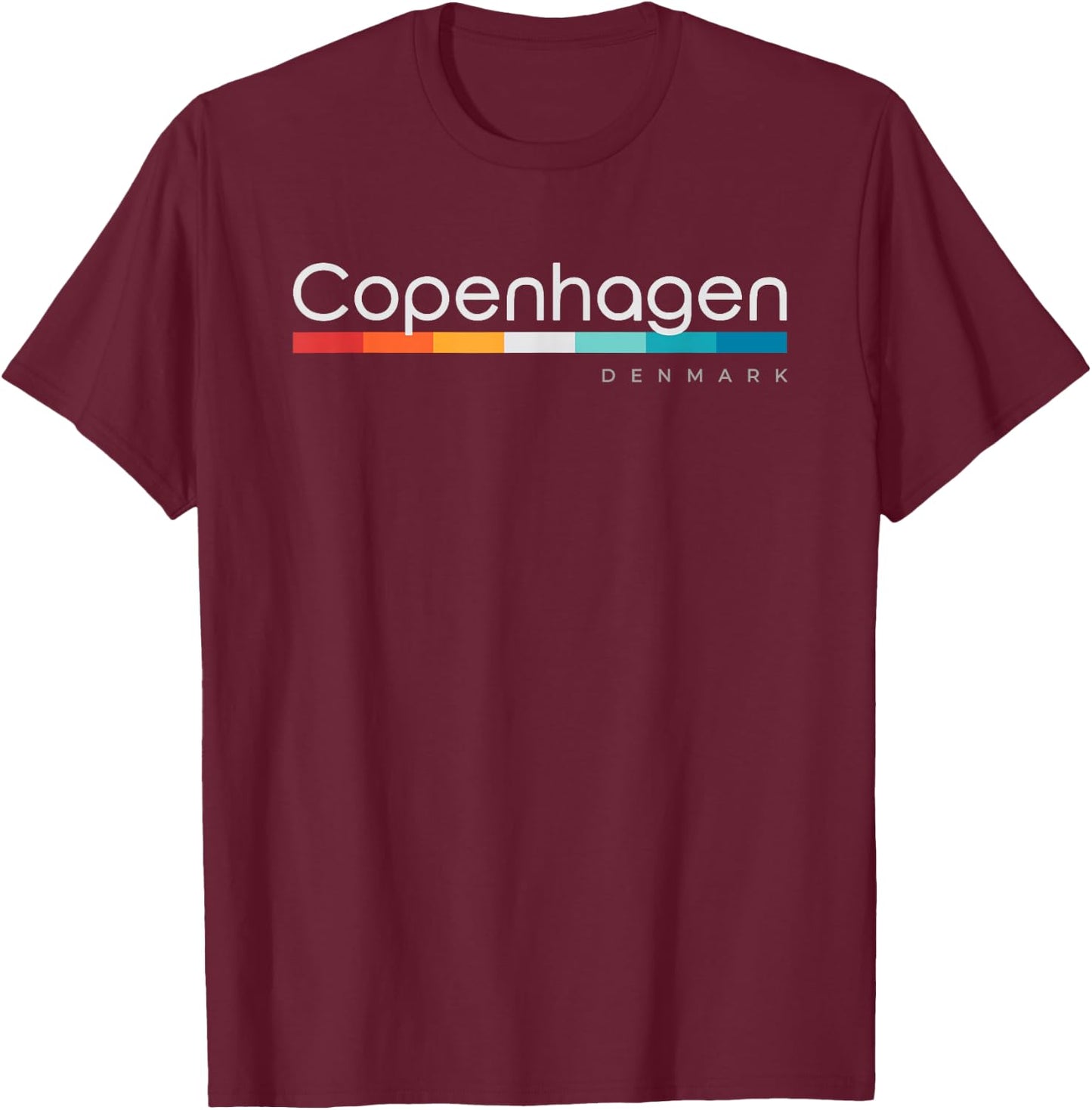 Copenhagen Denmark T-Shirt - T-Shirt | Maroon