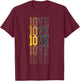 Feel The 10VE Jordan Quarterback Love American Football T-Shirt - T-Shirt | Maroon