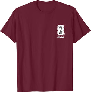 FIFA World CUP26 Turkey Country Ball T-Shirt - T-Shirt | Maroon