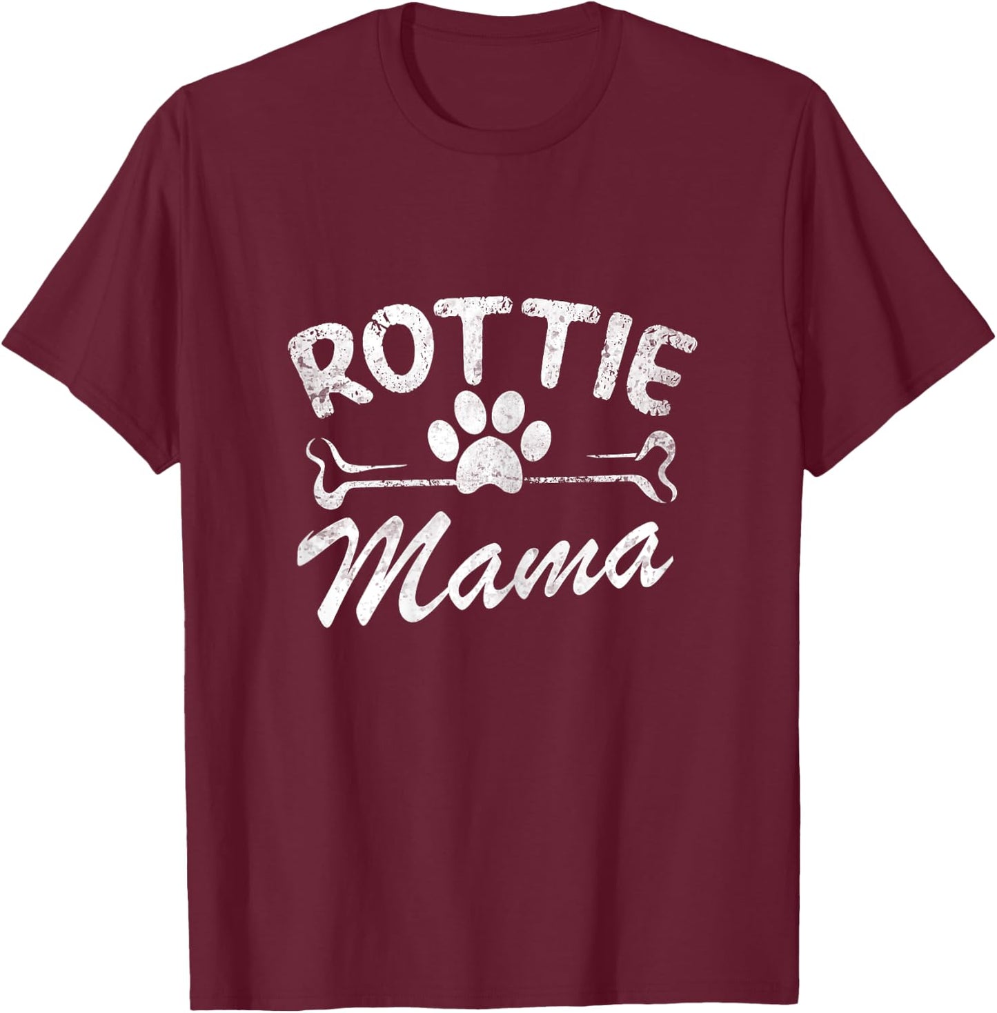 Rotti Mama Best Rottweiler Dog Owner Mom Ever Mother Day T-Shirt - T-Shirt | Maroon