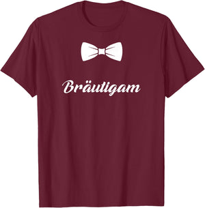 Hen Night Groom Hen Party , black T-Shirt - T-Shirt | Maroon