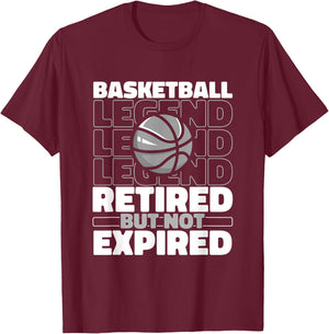 Basketball Retired Bball - Hoops Streetball Hooping Baller T-Shirt - T-Shirt | Maroon