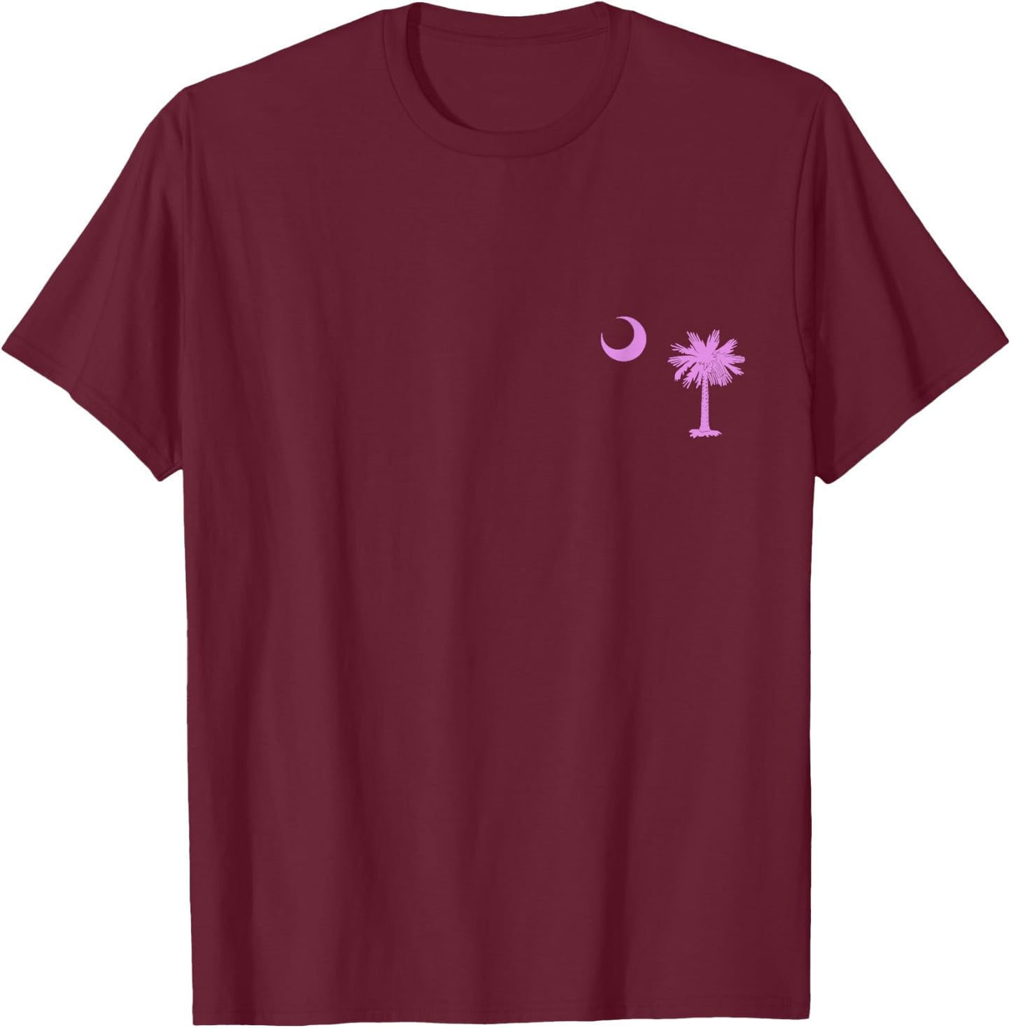 South Carolina Palmetto Moon SC Pride State Flag T-Shirt - T-Shirt | Maroon
