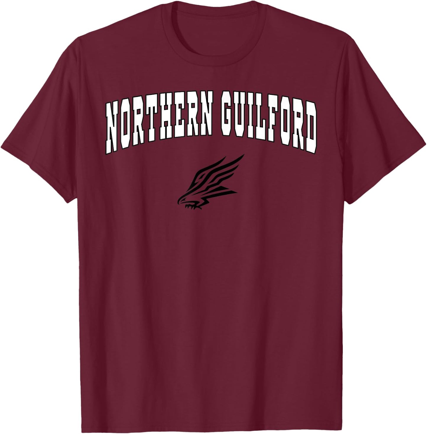 Northern Guilford High School Nighthawks T-Shirt - T-Shirt | Maroon