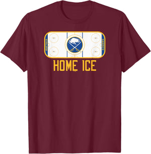 Buffalo Sabres Home Ice Black Officially Licensed T-Shirt - T-Shirt | Maroon