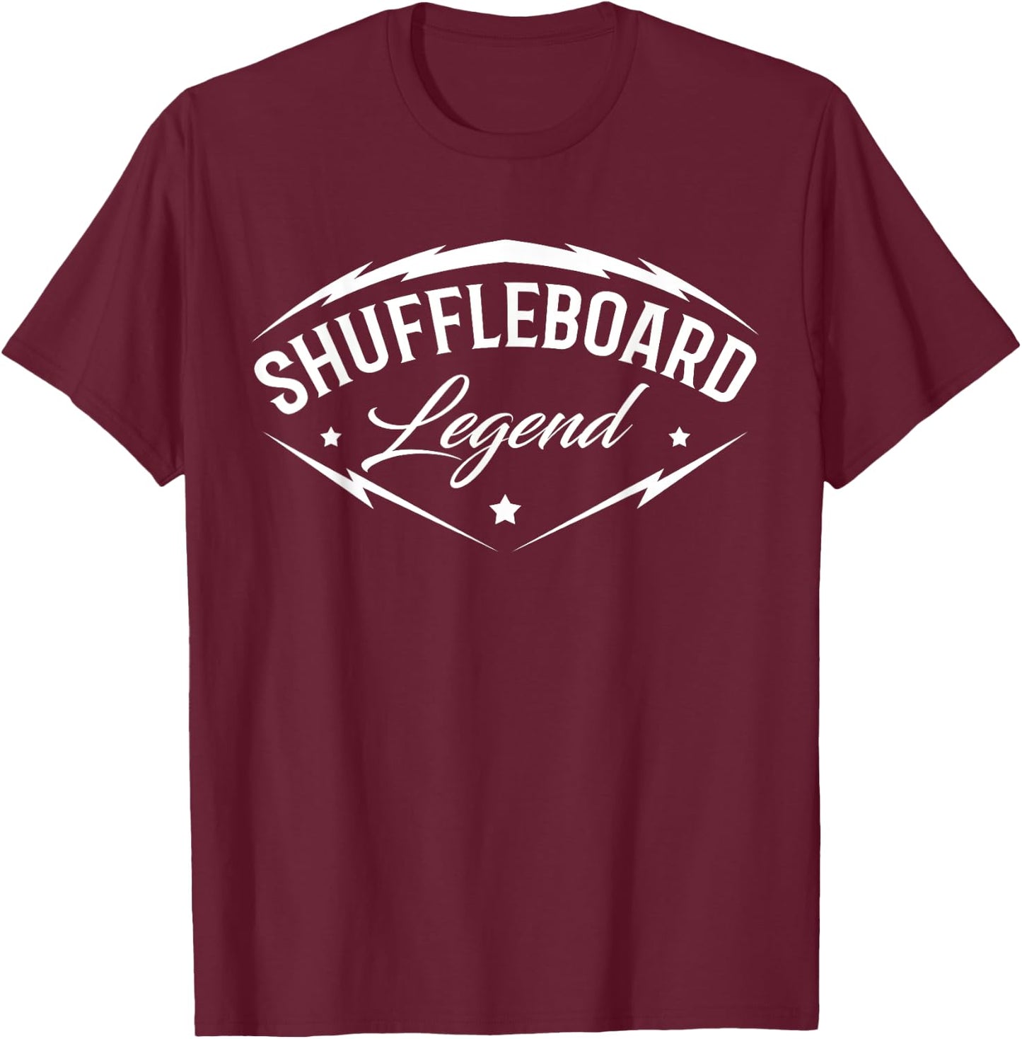 Shuffleboard Legend - Shuffleboarding Team Player Funny Gift T-Shirt - T-Shirt | Maroon