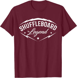 Shuffleboard Legend - Shuffleboarding Team Player Funny Gift T-Shirt - T-Shirt | Maroon