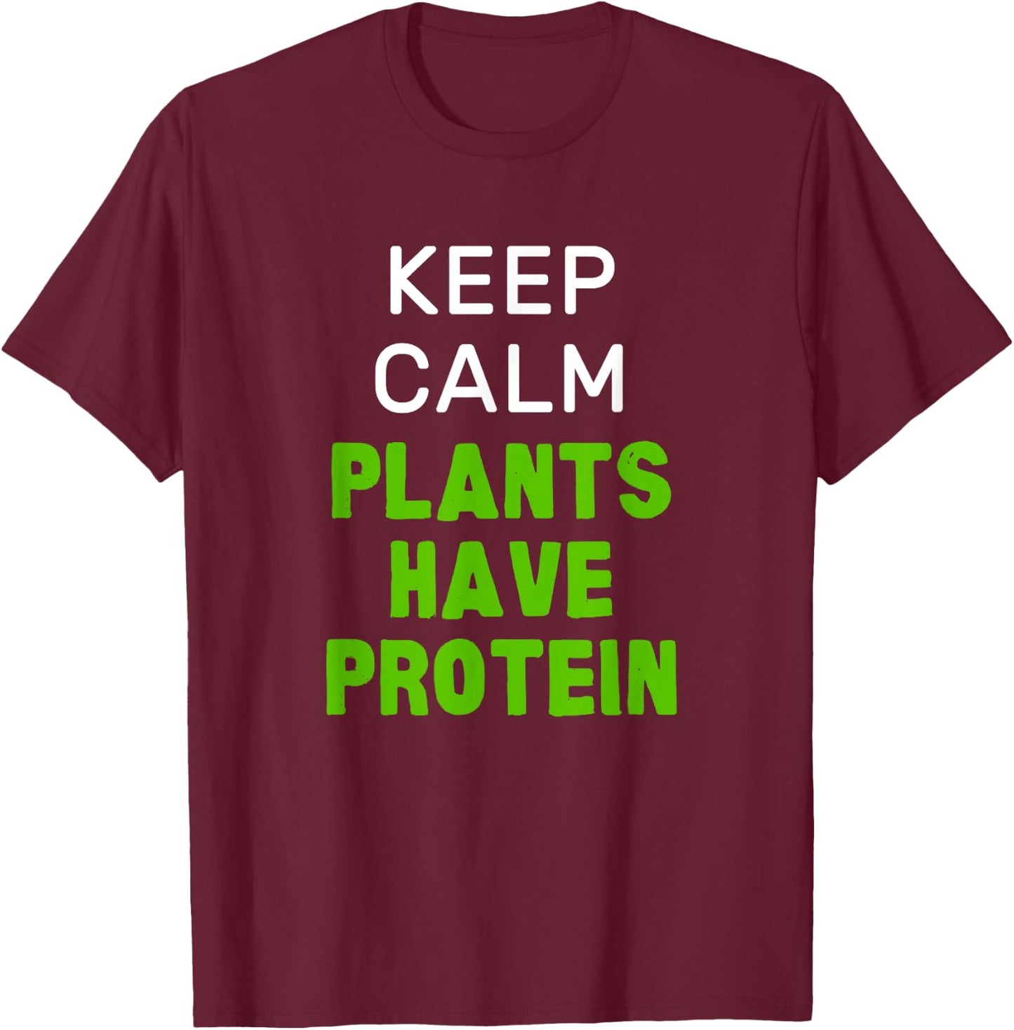 Vegan Vegetarian Cooking Gym Fitness Protein Health Joke T-Shirt - T-Shirt | Maroon