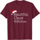 Sauntie Claus - Auntie Christmas Shirt T-Shirt - T-Shirt | Maroon