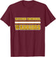 Watkins Memorial Warriors Horizontal Stripes T-Shirt - T-Shirt | Maroon