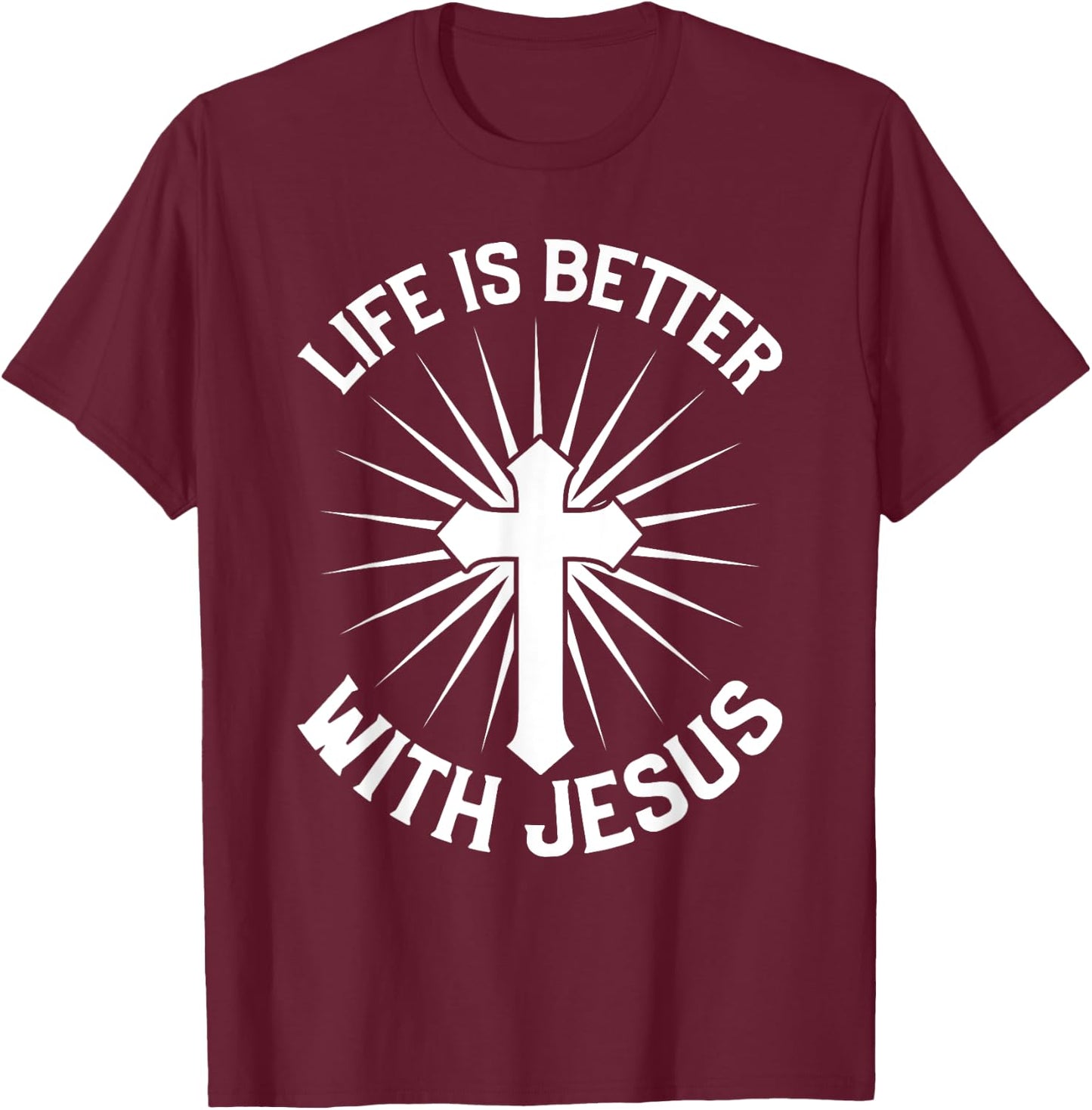 Jesus saved my Life T-Shirt - T-Shirt | Maroon