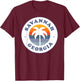 Savannah Georgia GA Palm Tree Beach Vacation Souvenirs Men Women Girls Kids T-Shirt - T-Shirt | Maroon