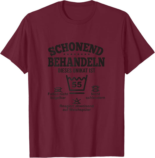 Women's 55th Birthday Best Friend 55 Birthday Mother Mum Wife , pink, s T-Shirt - T-Shirt | Maroon
