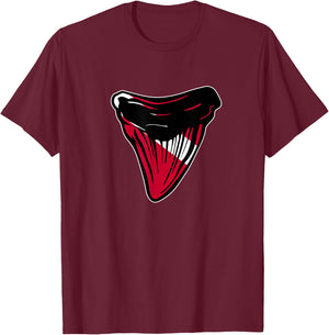 Scuba Dive Flag Megalodon Shark Teeth for Scuba Diving T-Shirt - T-Shirt | Maroon