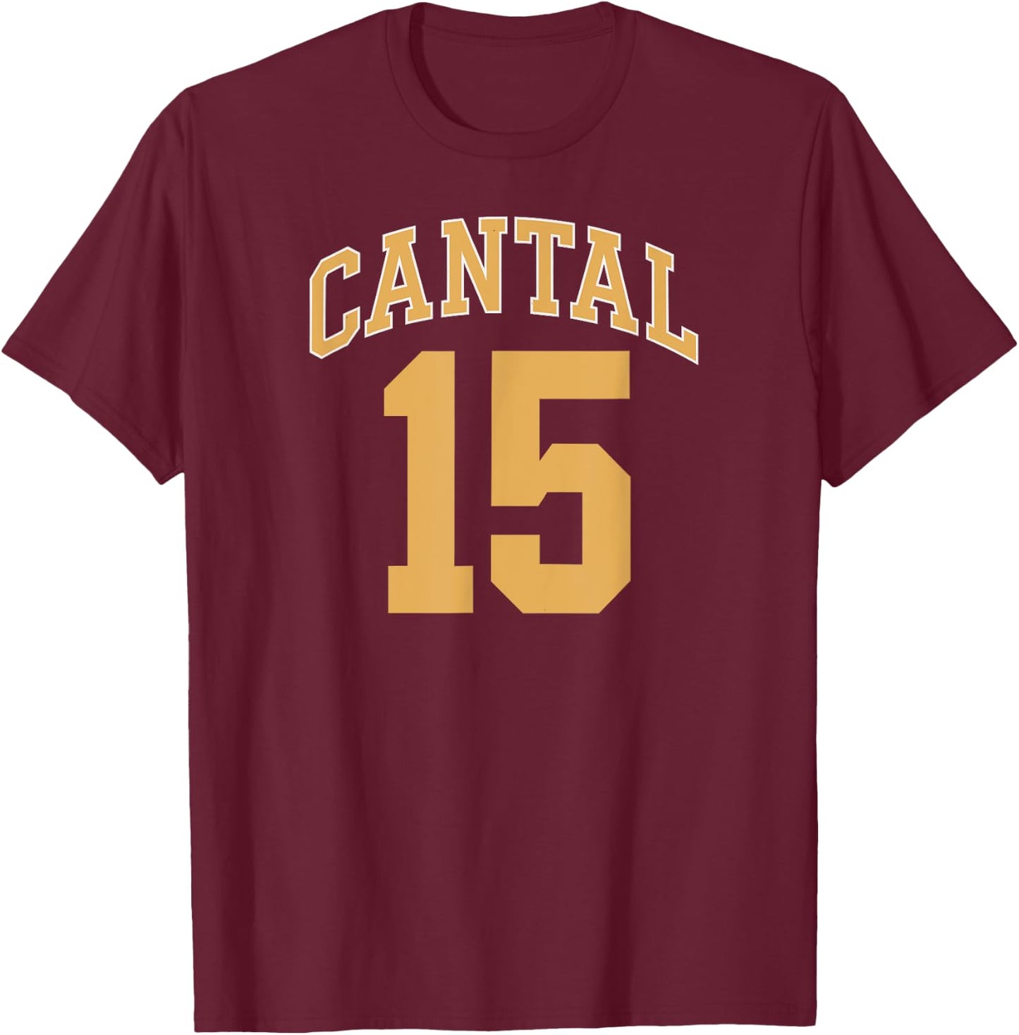 Cantal 15 , Black, S T-Shirt - T-Shirt | Maroon