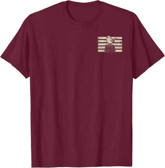 Bankrupted By Birdseed Funny Bird Watching Lover 2 Sides T-Shirt - T-Shirt | Maroon