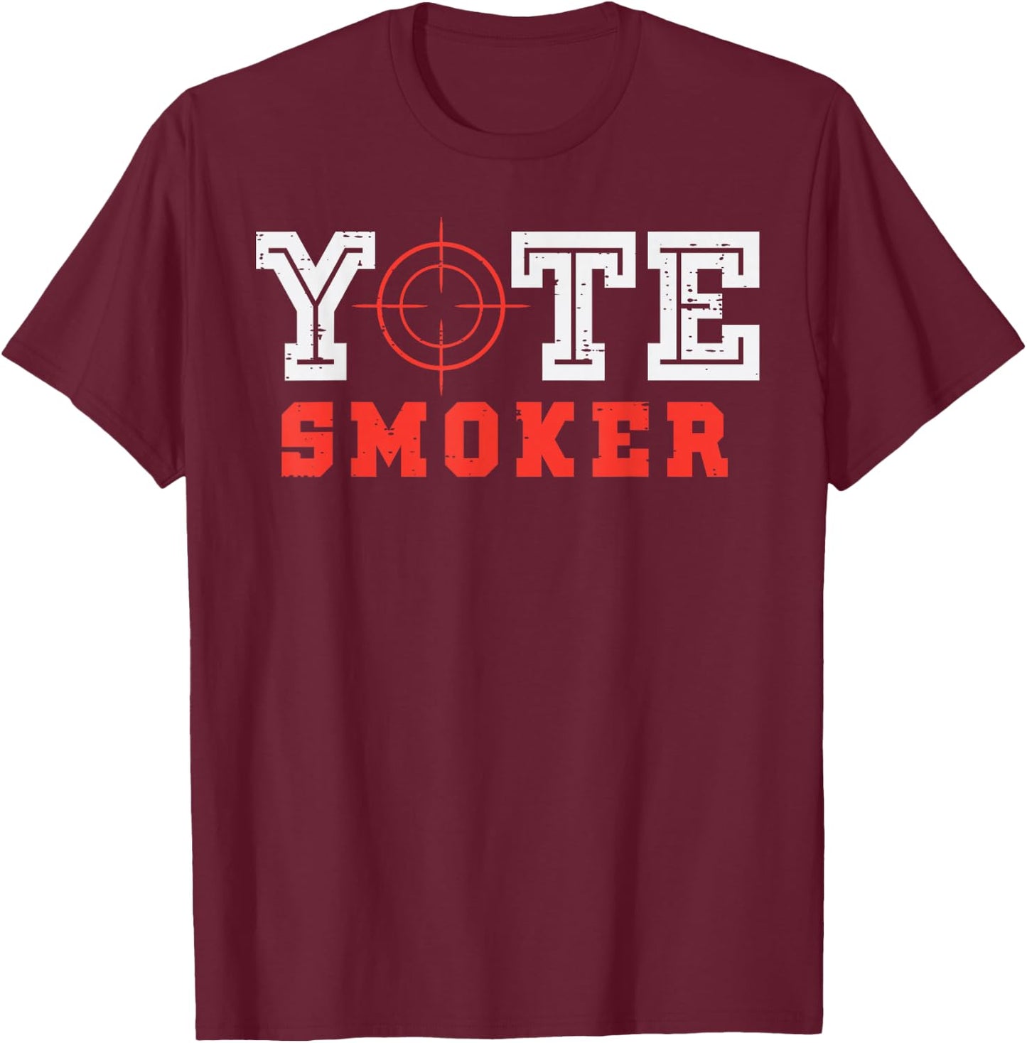 Coyote Hunting Yote Smoker Predator Hunter Men Women Boys T-Shirt - T-Shirt | Maroon