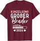 Children's Single Child Big Brother 2026 Ich werde Großer Bruder 2026 , black T-Shirt - T-Shirt | Maroon