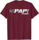 Papi Pit Crew Race Car Birthday Family Racing T-Shirt - T-Shirt | Maroon