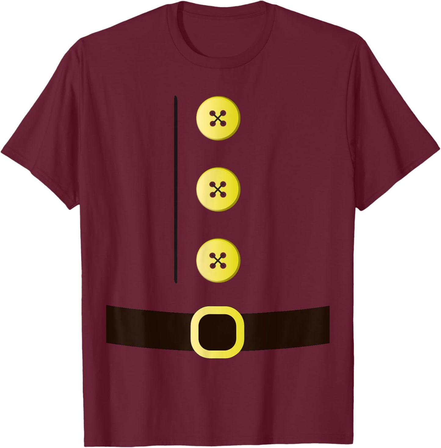 Santa, Gnome, Elf, Halloween Group Matching Costume Shirt T-Shirt - T-Shirt | Maroon