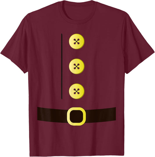 Santa, Gnome, Elf, Halloween Group Matching Costume Shirt T-Shirt - T-Shirt | Maroon