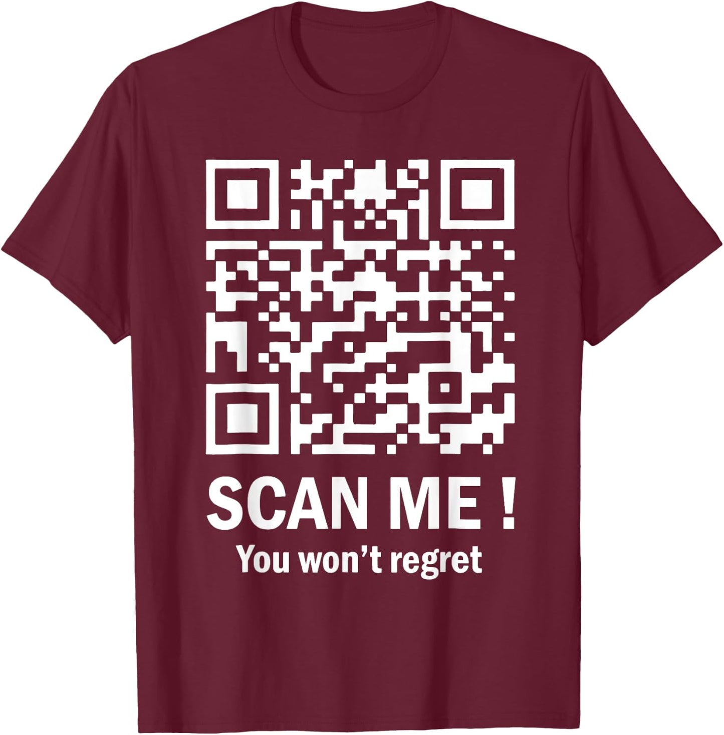 Trump Dance Troll QR Funny President Trump Dance Code Back T-Shirt - T-Shirt | Maroon