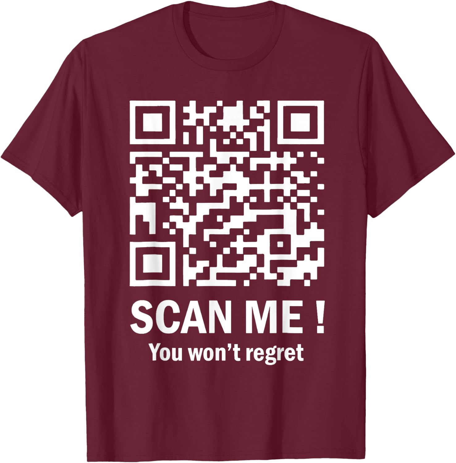 Trump Dance Troll QR Funny President Trump Dance Code Back T-Shirt - T-Shirt | Maroon