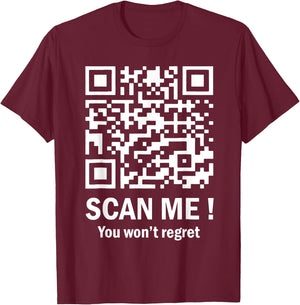 Trump Dance Troll QR Funny President Trump Dance Code Back T-Shirt - T-Shirt | Maroon