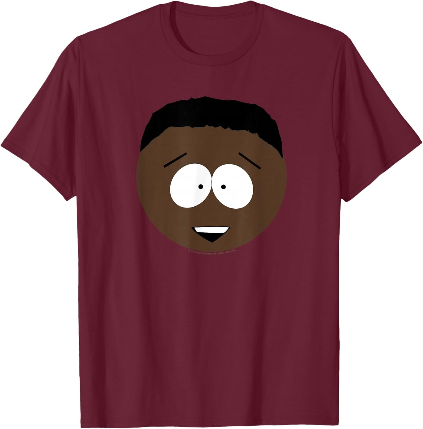 South Park Token Smile Face Halloween T-Shirt - T-Shirt | Maroon