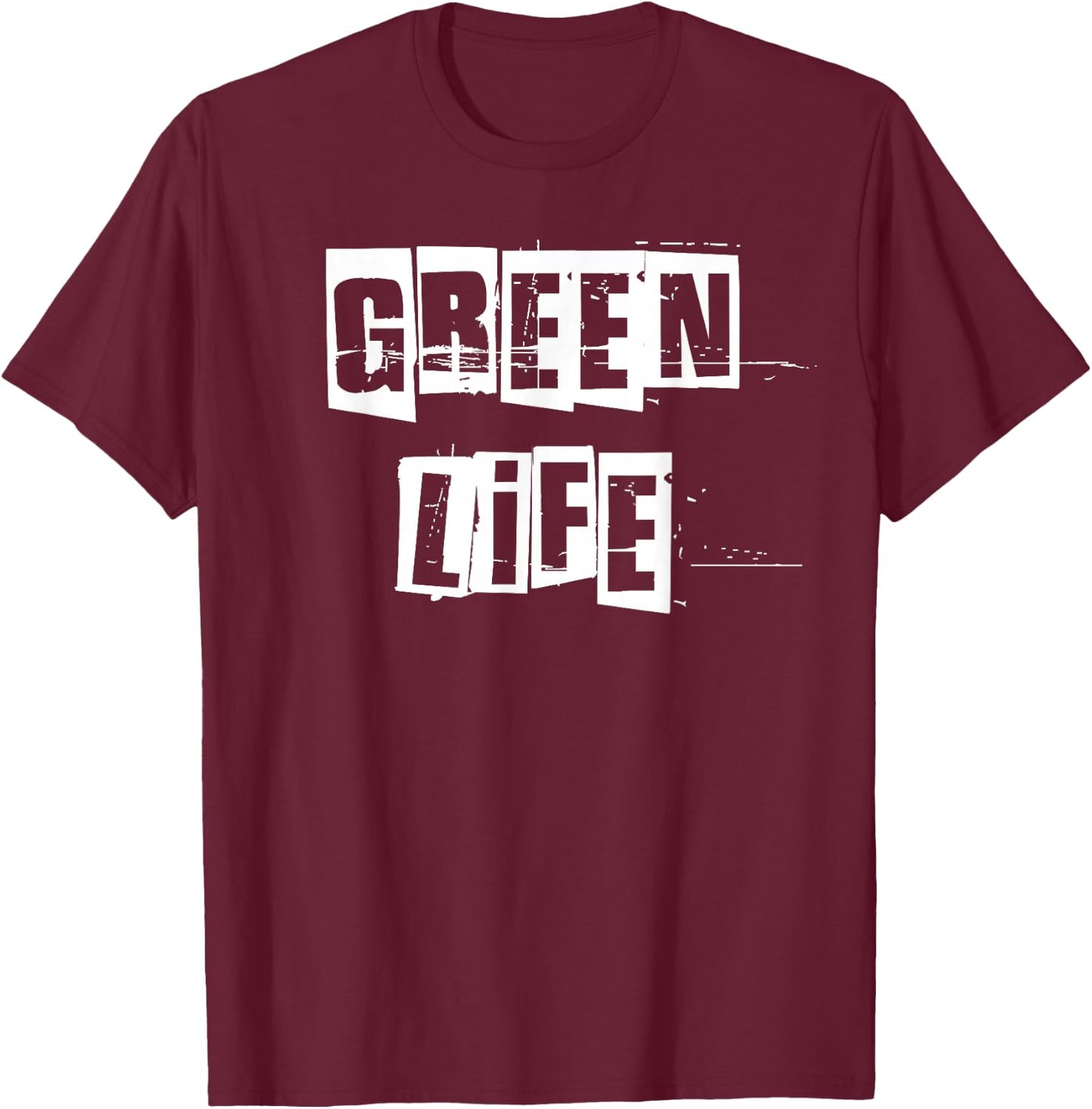 Grünes Leben T-Shirt - T-Shirt | Maroon
