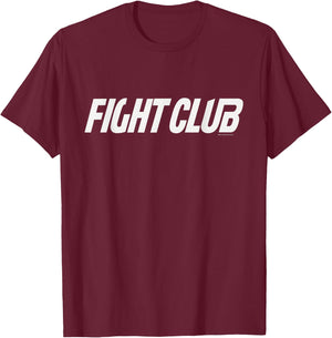 Fight Club 1999 Movie Official Film Logo , Black, S T-Shirt - T-Shirt | Maroon