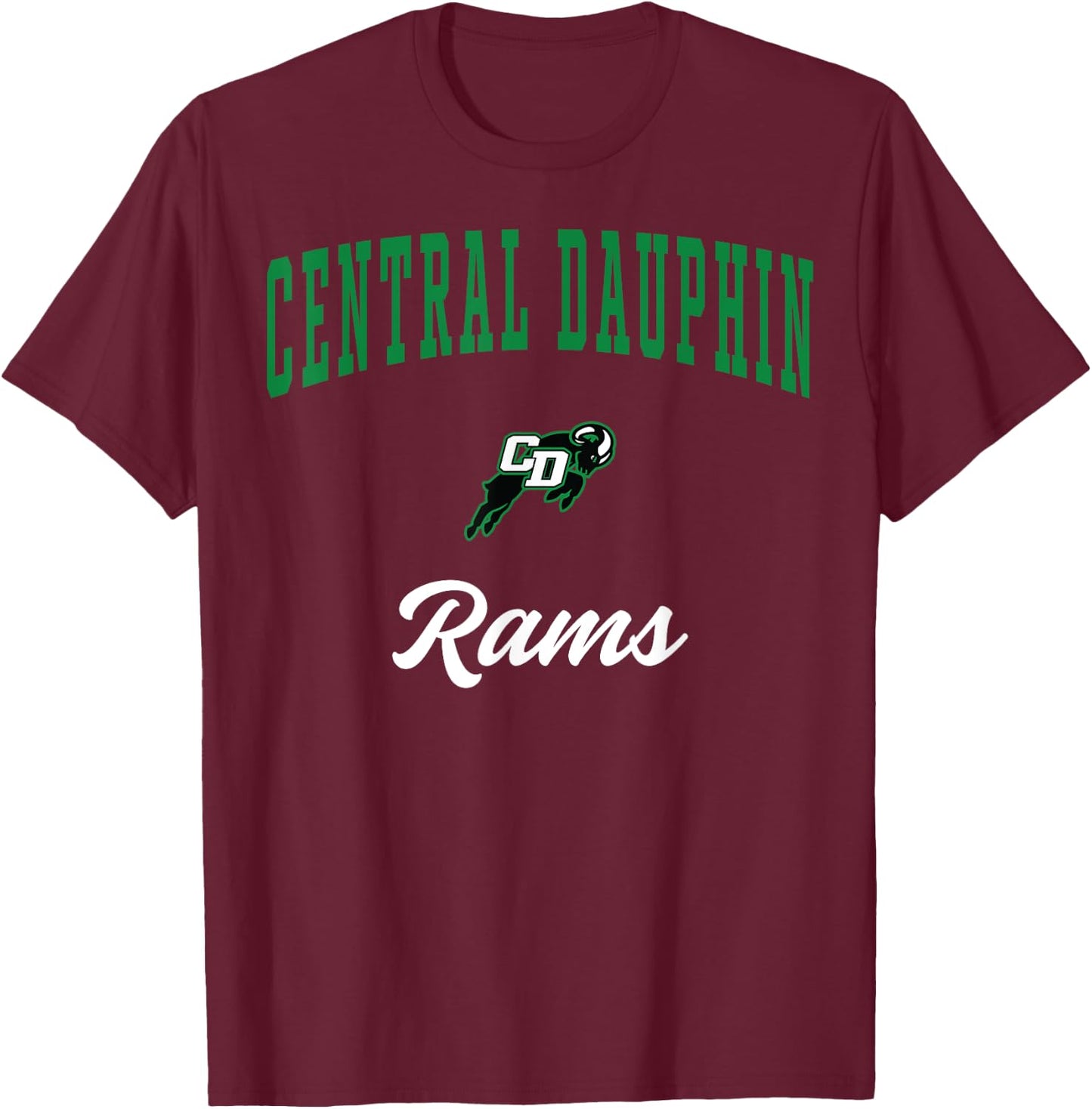 Central Dauphin High School Rams T-Shirt - T-Shirt | Maroon