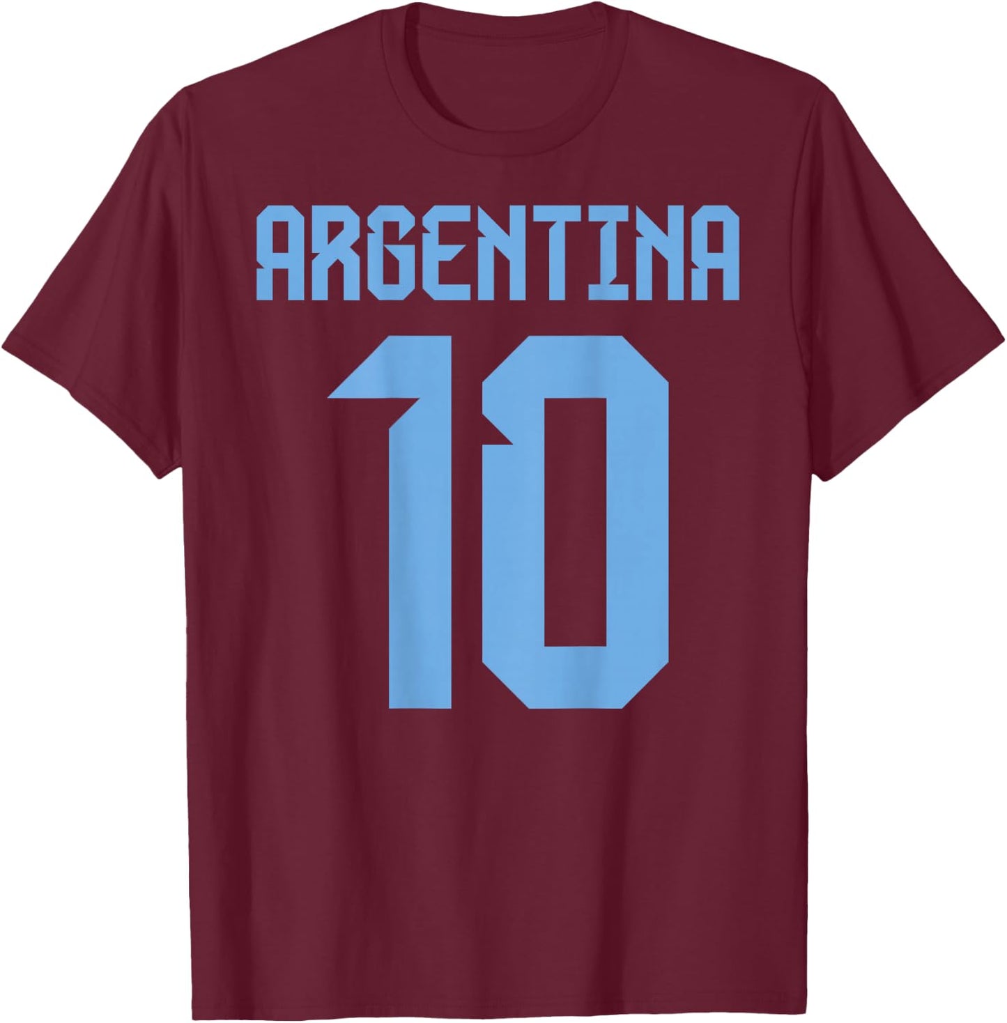 Argentina Argentinian national flag Soccer Jersey Football T-Shirt - T-Shirt | Maroon