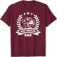 Rottweiler Dad - With Banner and Ear Wreath T-Shirt - T-Shirt | Maroon