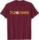 Apollo 11 50th Anniversary Moon Lunar Landing 1969 2019 Gift T-Shirt - T-Shirt | Maroon