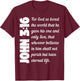 For God so loved the world John 3:16 T-Shirt - T-Shirt | Maroon