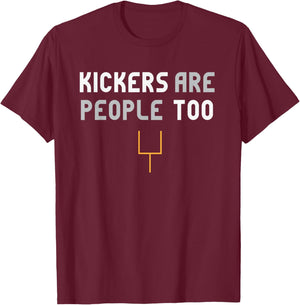 BonkDog Kickers Are People Too Football T-Shirt - T-Shirt | Maroon